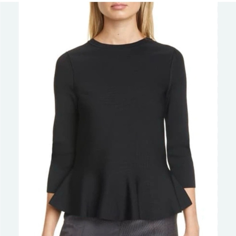 Hugo Boss Black Structured Peplum Blouse